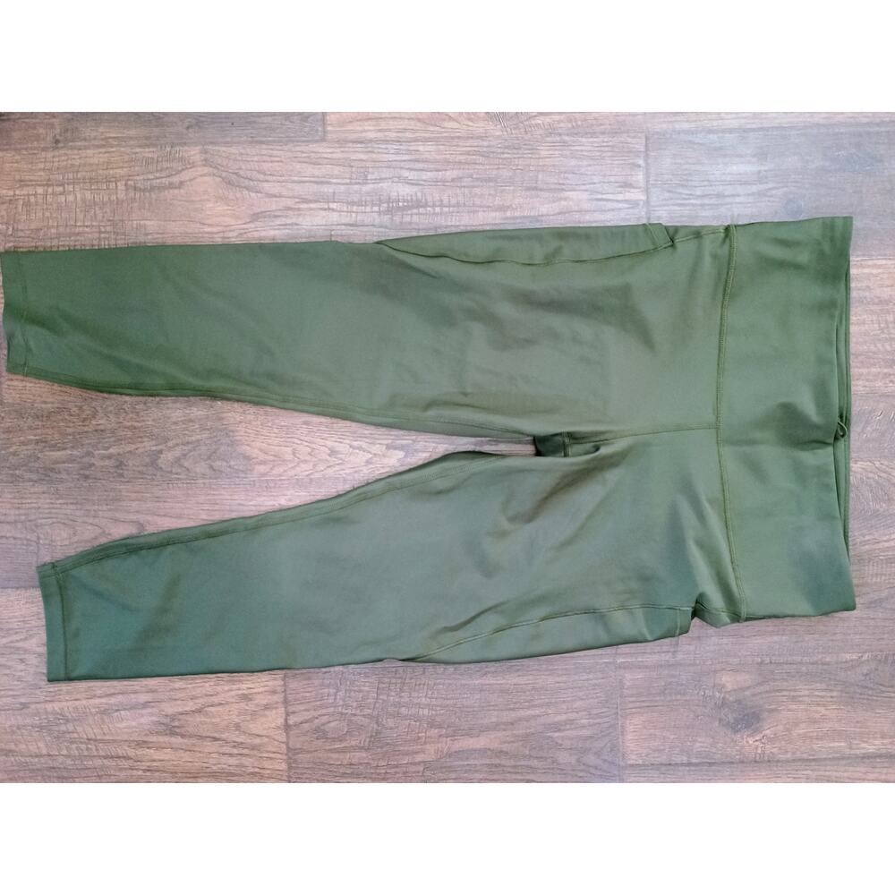 Athleta leggings women's large with pockets green